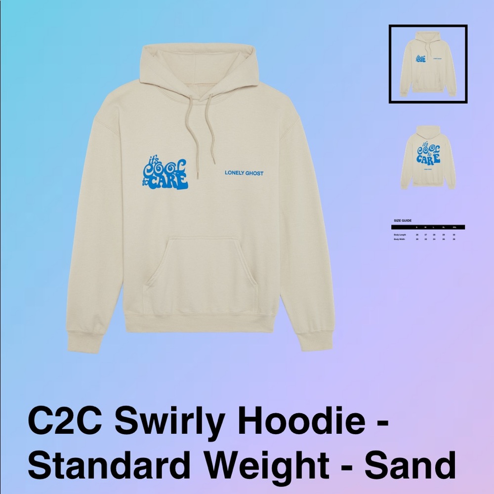 Lonely Ghost Cool to Care Hoodie